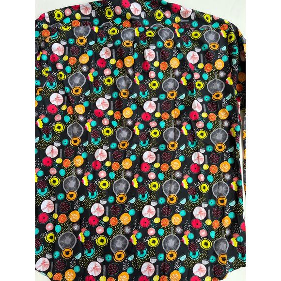 Jared Lang Men's Trim Fit Multicolor Button-Up Shirt AH-T-744 Size 2XL - Picture 8 of 12